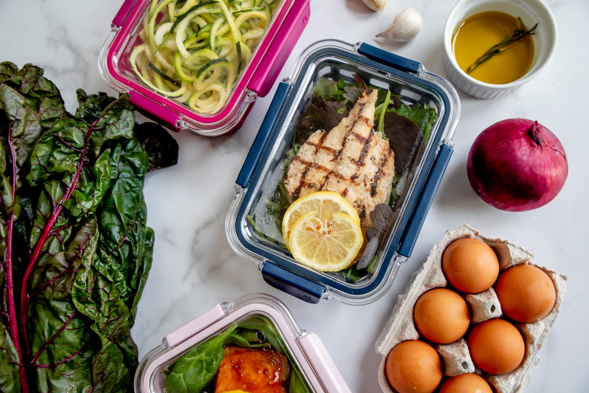 Athletic male preparing healthy meals